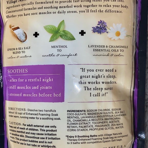 NEW SEALED Village Naturals Aches and Pains relief Large 2.25 lbs bag - Picture 7 of 8